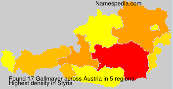 Surname Gallmayer in Austria