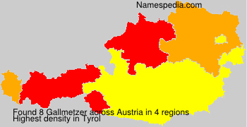 Surname Gallmetzer in Austria