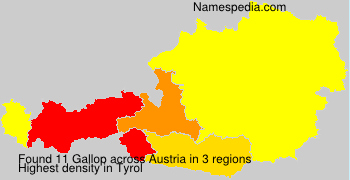 Surname Gallop in Austria