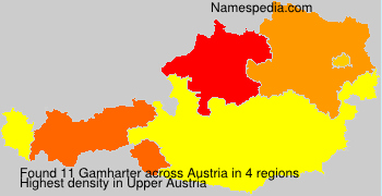 Surname Gamharter in Austria