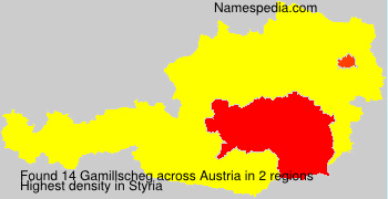 Surname Gamillscheg in Austria
