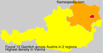 Surname Gamlich in Austria