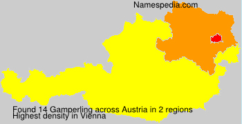 Surname Gamperling in Austria