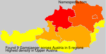 Surname Gamsjaeger in Austria