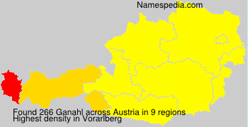 Surname Ganahl in Austria