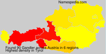 Surname Gandler in Austria