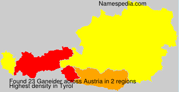 Surname Ganeider in Austria
