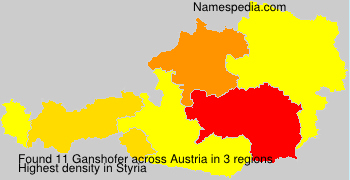 Surname Ganshofer in Austria