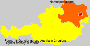 Surname Gansler in Austria