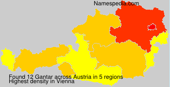 Surname Gantar in Austria