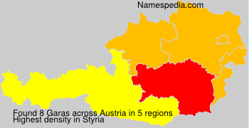 Surname Garas in Austria