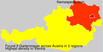Surname Gartenmayer in Austria