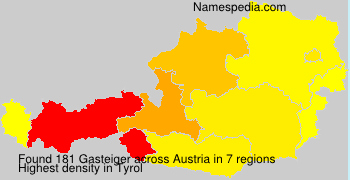 Surname Gasteiger in Austria