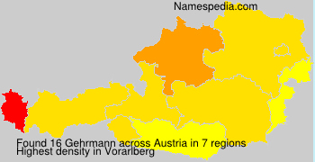 Surname Gehrmann in Austria