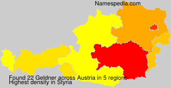 Surname Geldner in Austria
