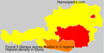 Surname Geraus in Austria