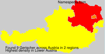 Surname Gerischer in Austria