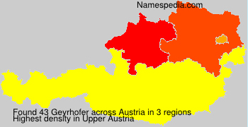 Surname Geyrhofer in Austria