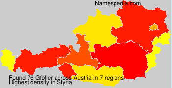 Surname Gfoller in Austria