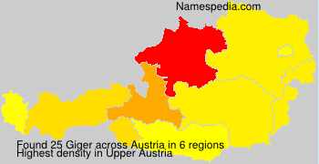 Surname Giger in Austria