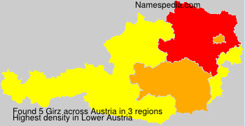 Surname Girz in Austria