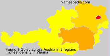 Surname Golec in Austria