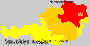 Surname Goliasch in Austria