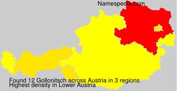 Surname Gollonitsch in Austria