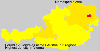 Surname Gonzales in Austria