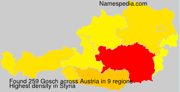 Surname Gosch in Austria