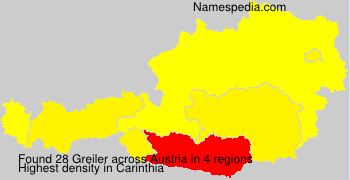 Surname Greiler in Austria
