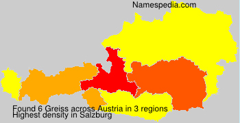 Surname Greiss in Austria