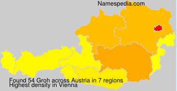 Surname Groh in Austria