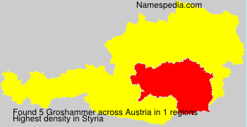 Surname Groshammer in Austria