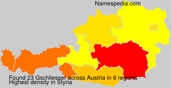 Surname Gschliesser in Austria