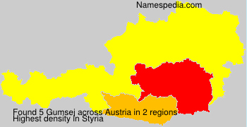 Surname Gumsej in Austria