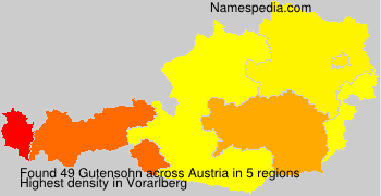 Surname Gutensohn in Austria