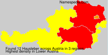 Surname Hausleber in Austria