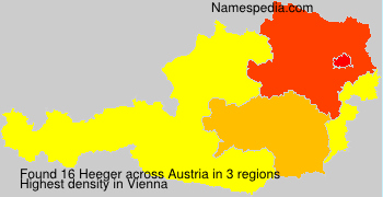Surname Heeger in Austria