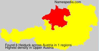 Surname Heiduck in Austria