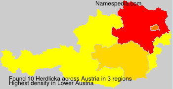 Surname Herdlicka in Austria