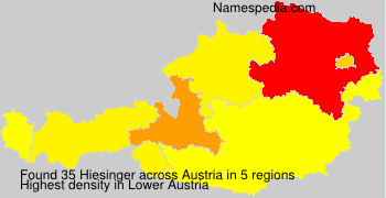 Surname Hiesinger in Austria