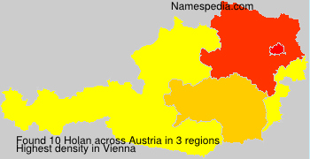 Surname Holan in Austria