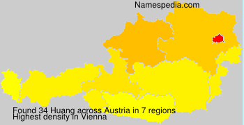 Surname Huang in Austria