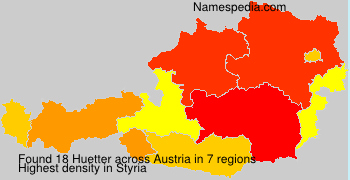 Surname Huetter in Austria