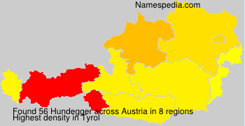 Surname Hundegger in Austria