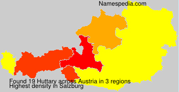 Surname Huttary in Austria