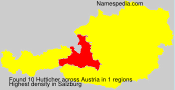 Surname Hutticher in Austria