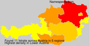 Surname Istrate in Austria