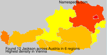 Surname Jackson in Austria